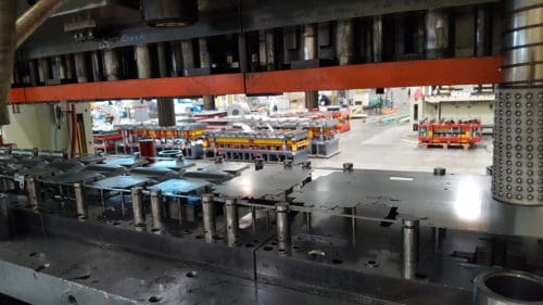 Metal stamping production line