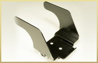 Mounting brackets made from stamped metal